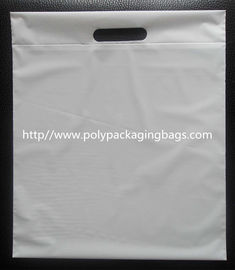 De douane DieCut witte CPE Handvatzakken, Biologisch afbreekbare Plastic het Winkelen Zakken