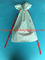 Witte CPE Drawstring Plastic Zakken voor Nieuwjaargift/Vrouwen ‚S Persoonlijke Punten