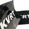 CN de douane gedrukte pvc opeque zwarte plastic zak van de kledingsritssluiting