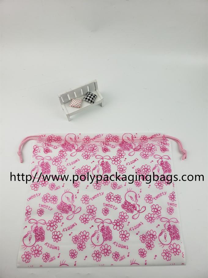 Fashional Plastic Zakken met Drawstring-Sluiting, Aangepast Gedrukt Embleem