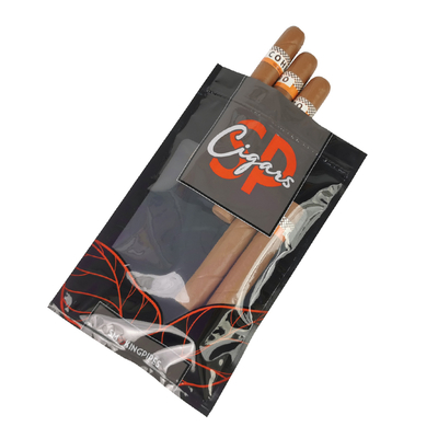 Gepersonaliseerde sigaren humidorzakken met hydratatiesysteem en ziplock sluiting