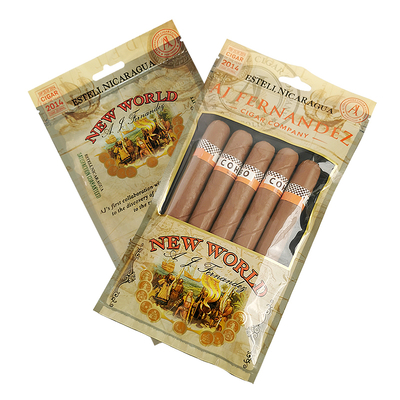 Op maat bedrukte Zip Lock Sigaren Humidor Zakken Bevochtigde Sigarenverpakkingszakken Met Bevochtigingssysteem voor Sigarenaccessoires