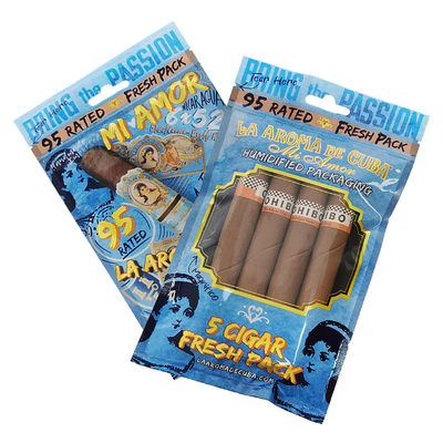 Custom logo Ziplock Mylar folie sigaren verpakkingszak helder plastic zijkant pak voor huishoudelijke producten en sigaren