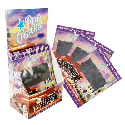 Aangepaste logo Lege Rooksigaren Wraps Humidor Plastic Verpakking Ziplock Zakje Sigaren Humidor Zak