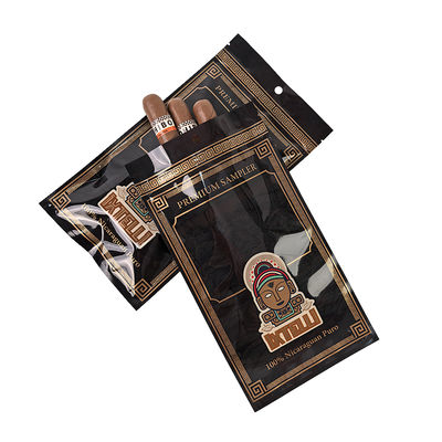 Custom Mylar Tabakzak Geurvast Sigarenzak Ziplock Blaadverpakking Humidor Warmtezegel Plastic Foil draagbare sigaren humidor
