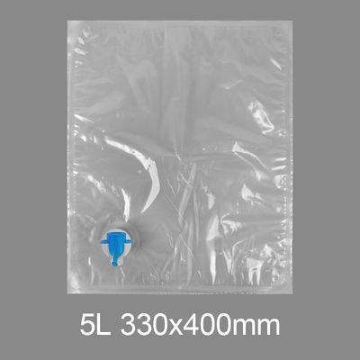 Custom Transparent BIB 3l 5l 10l 20l Plastic Tap Bag Drinkwater Wijn Juice Bag in Box Dispenser met vlinder klep Vitop