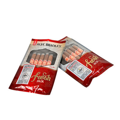 Volume 5 Sigaren Sigaren Humidor Zakken Voedselkwaliteit TPU PE Materiaal Ziplock Ontwerp Luchtdichte Afsluiting Langdurige Vochtige Afsluiting