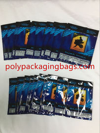 Op maat gemaakte gedrukte sigaren humidor zakken sigaren plastic zakken met slide ziplock