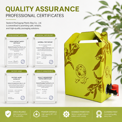20L 25L 220L 5L 10L Plastic Bag In Box Vierkante Rechthoekige Duurzame Liquid Packaging Container Solutions