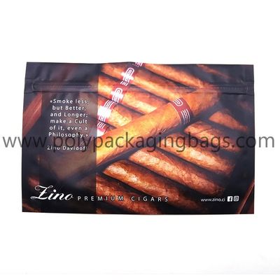 Aangepaste Logo Sealable Plastic Tobacco Cigar-Zakken met Sponslaag