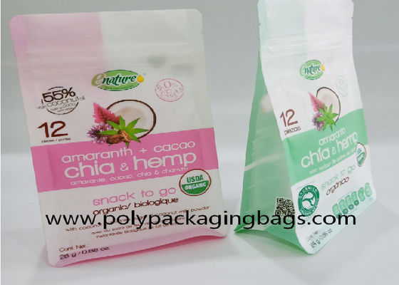 Achthoekige Kawaii-Ritssluitings Verpakkende Zakken voor Snack Verpakking