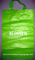 De groene HDPE Zachte Zak van het Lijnhandvat met Zijhoekplaat voor het Winkelen
