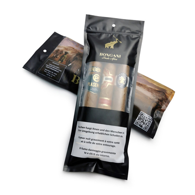 Custom Ziplock Sigaren Humidor Tassen Met Bevochtigd Systeem En Display Venster 90 Dag Behoud 20 Sigaren Capaciteit