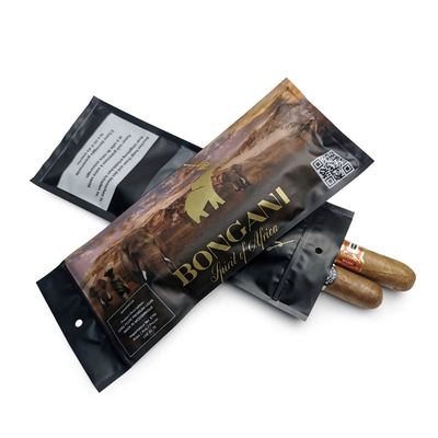Custom Ziplock Sigaren Humidor Tassen Met Bevochtigd Systeem En Display Venster 90 Dag Behoud 20 Sigaren Capaciteit