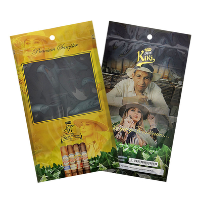 Fabriek Custom Printed Zip Lock Sigaren Humidor zakken 69%~75% RH
