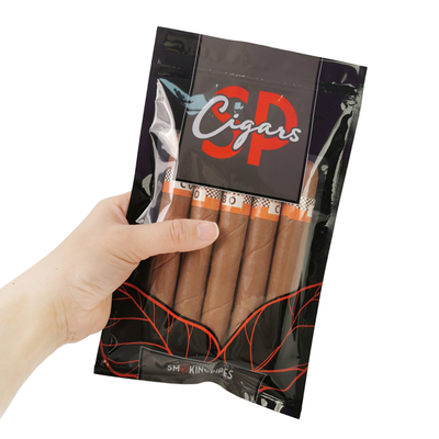 Gepersonaliseerde sigaren humidorzakken met hydratatiesysteem en ziplock sluiting