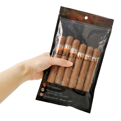 Aangepaste Herbruikbare Duurzame Sigaren Vocht Zak met Ritssluiting Nieuwe Tijd Verpakking & Drukwerk Product voor Sigaren