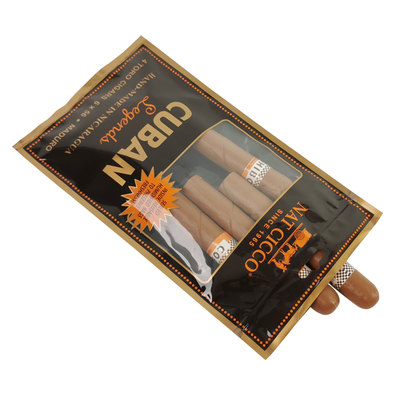 Gepersonaliseerd logo Gepersonaliseerd Sigaren Humidor Vochtinbrengende Verpakkingszak Tas Verpakkingszak Zipper Vochtinbrengende zakken voor sigaren