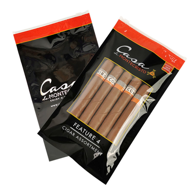 Rotogravure Printing PET/PE Plastic Bags Side Sealing Bag With Zipper Cigar Pouch Tobacco Pouch Mylar Bag voor het verpakken