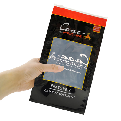 Rotogravure Printing PET/PE Plastic Bags Side Sealing Bag With Zipper Cigar Pouch Tobacco Pouch Mylar Bag voor het verpakken