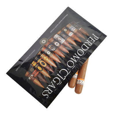 Op maat gedrukt Individuele Ziplock Heropensluitbare Sigaren Cellophane Retail Bags Sigarentas