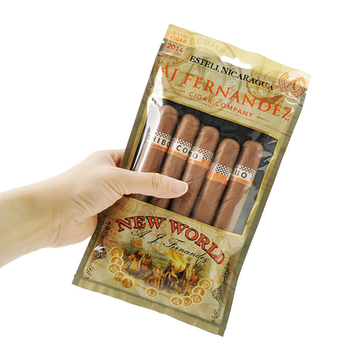 Op maat bedrukte Zip Lock Sigaren Humidor Zakken Bevochtigde Sigarenverpakkingszakken Met Bevochtigingssysteem voor Sigarenaccessoires