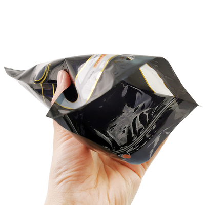 Op maat bedrukte Ziplock Sigarenverpakkingszak Tabaksbladeren Verpakkingszak Gematteerde Voedselverpakkingszakken