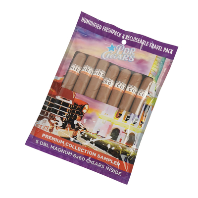Aangepaste logo Lege Rooksigaren Wraps Humidor Plastic Verpakking Ziplock Zakje Sigaren Humidor Zak