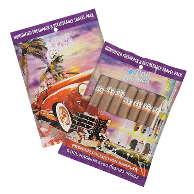 Aangepaste logo Lege Rooksigaren Wraps Humidor Plastic Verpakking Ziplock Zakje Sigaren Humidor Zak