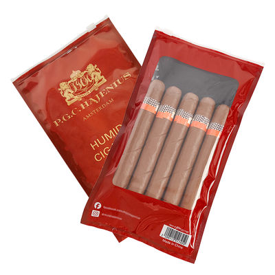 Sigarenbevochtigende plastic ritszakken met bevochtigingssysteem en spons