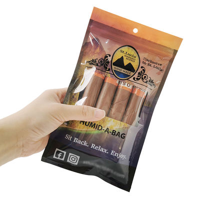 Gepersonaliseerde sigarenvochtigheidsverpakkingszakken Desktop vochtigheidsbeveiligingszak voor sigaren