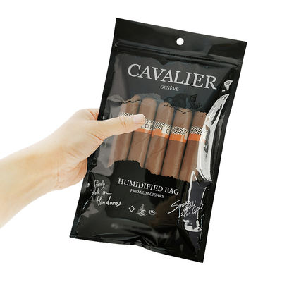 Draagbare sigarenvochtverzorgende zak in de groothandel Sigaren plastic zak Nieuwe aankomst Sigarenvochtverzorgende zak