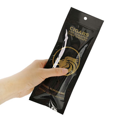 Persoonlijke afdruk Verzegelbare plastic tabak rokerspen Verpakking Individuele enkele sigaren verpakkingszak