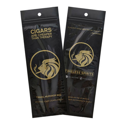 Persoonlijke afdruk Verzegelbare plastic tabak rokerspen Verpakking Individuele enkele sigaren verpakkingszak