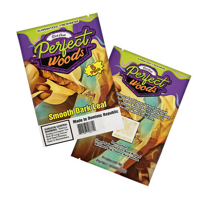 Custom Logo Warmte afdichting folie Mylar zak Vochtigheid Tabakverpakking Zip Plastic Humidor Sigaren Ziplock zakken Sigaren vochtzakken