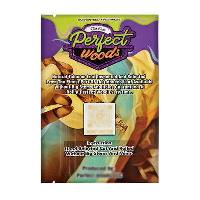 Custom Logo Warmte afdichting folie Mylar zak Vochtigheid Tabakverpakking Zip Plastic Humidor Sigaren Ziplock zakken Sigaren vochtzakken