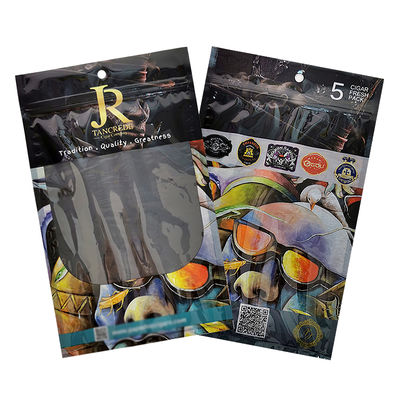 Op maat gedrukt Plastic Hand Rolling Roken Accessoires Op maat Tabak Sigaren Reiszak voor Verpakkingszakken