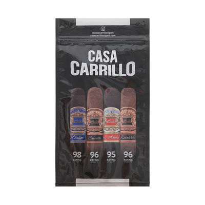 Op maat gemaakte luxe leren sigarenreisetui met bevochtiger Draagbare met ceder gevoerde humidorzak Vochtcontrole Ziplock-zakje