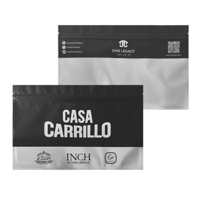 Op maat bedrukte plastic sigarenverpakkingszak met ritssluiting en tabak/sigaren mylar zak