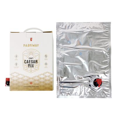 Aangepaste 1L 1,5L 2 liter 3L 5L 96OZ BIB ZAK Wegwerpzak in Doos TheeSap Koffie To Go Papieren Doos Verpakking met Dispenser