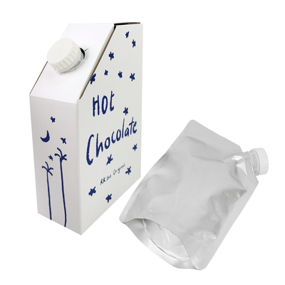1L 3L 5L Kraft Paper Koffiebok BIB Tas in Koffiebok Wegwerpkoffiebok in Doos Met Valve Vloeistof Dispenser