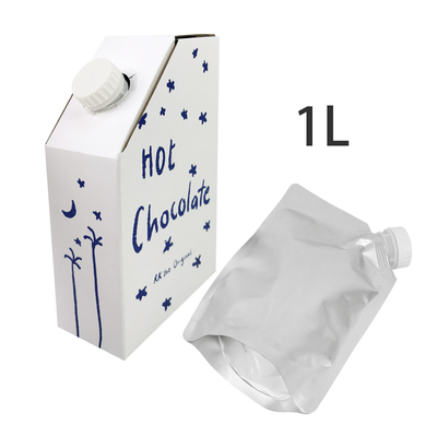 1L 3L 5L Kraft Paper Koffiebok BIB Tas in Koffiebok Wegwerpkoffiebok in Doos Met Valve Vloeistof Dispenser