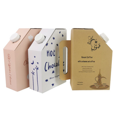 Plastic slabbetje tas in doos 1L Hot Coffee Box Liquid Packaging