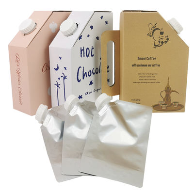 Plastic slabbetje tas in doos 1L Hot Coffee Box Liquid Packaging