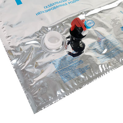 Aangepaste Aseptische 3L 5L 10L 15L 20L Koffie Wijn Siropen Sap Water Vloeistof BIB Zak Plastic Zak in Doos Dispenser Met Vitop Klep