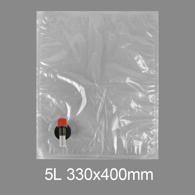 Custom Transparent BIB 3l 5l 10l 20l Plastic Tap Bag Drinkwater Wijn Juice Bag in Box Dispenser met vlinder klep Vitop