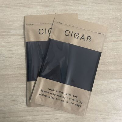 Ziplock Design Sigaren Humidor Bags lichtgewicht en compact met MOPP VMPET PE materiaalstructuur voor sigarenbescherming