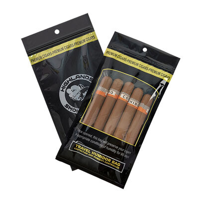 Medium Cigar Humidor Bags ontworpen met Ziplock sluiting gemaakt van 009mm materiaal die opslag oplossing voor het behoud van sigaren en versheid