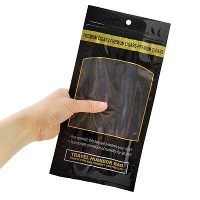 Medium Cigar Humidor Bags ontworpen met Ziplock sluiting gemaakt van 009mm materiaal die opslag oplossing voor het behoud van sigaren en versheid