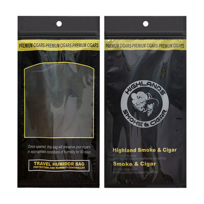 Medium Cigar Humidor Bags ontworpen met Ziplock sluiting gemaakt van 009mm materiaal die opslag oplossing voor het behoud van sigaren en versheid
